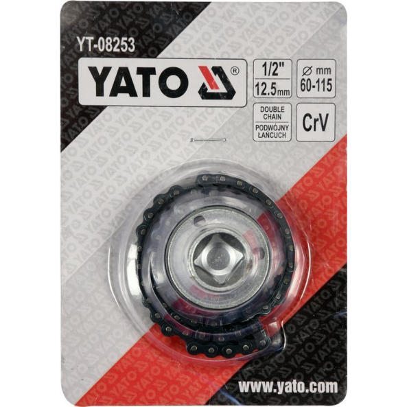 Cheie Cu Lant pentru Filtre Ulei, 60-115mm Yato YT-08253