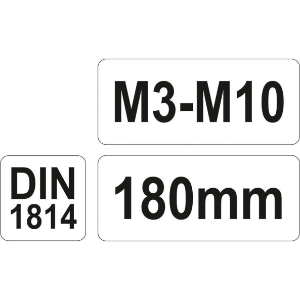 Cheie Tarod M3-M10 180mm Yato YT-2996