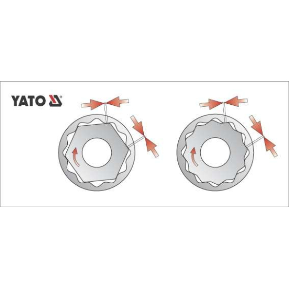 Cheie Tubulara Bihexagonala 23mm,1/2" Yato YT-1285
