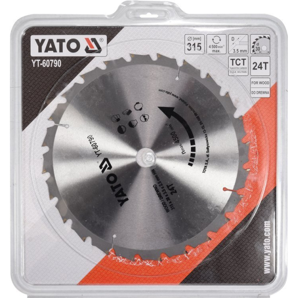 Disc Circular, 315X30mm, 24T Yato YT-60790