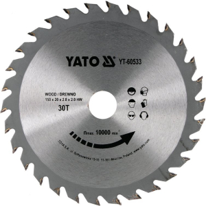 Disc Circular Pentru Lemn 150X30Tx20mm Yato YT-60533