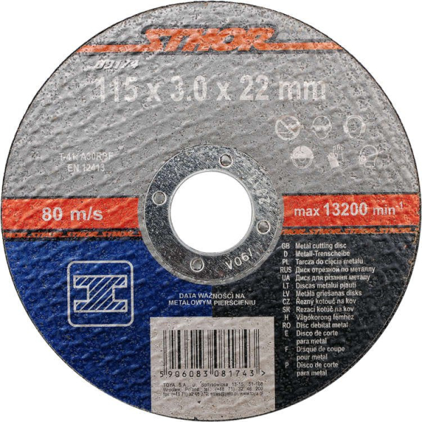 Disc Debitat Metale 115X3X22.2mm Sthor Sthor 8174