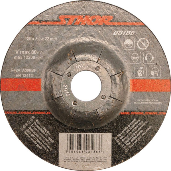 Disc Debitat Metale 125X3X22mm Sthor Sthor 8186