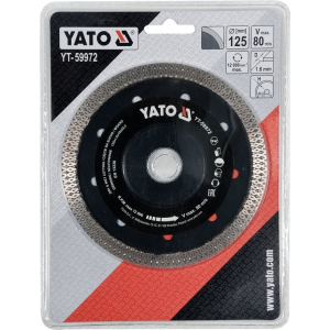 Disc Diamantat, 125 X 22.2 X 1.6 mm Yato YT-59972