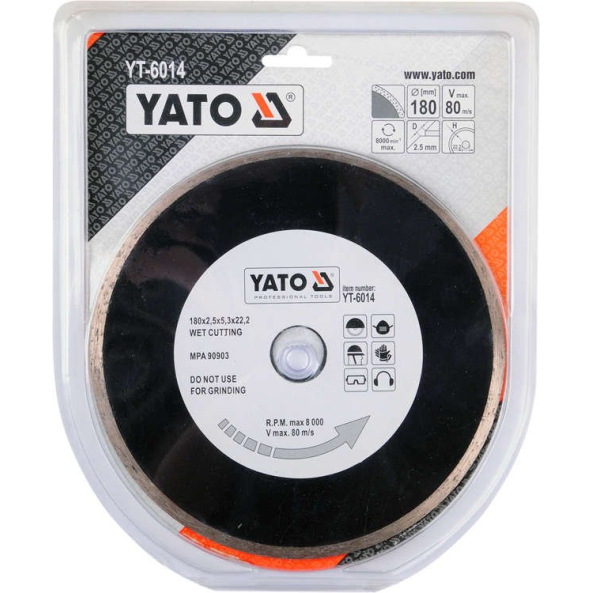 Disc Diamantat En 180 mm Yato YT-6014