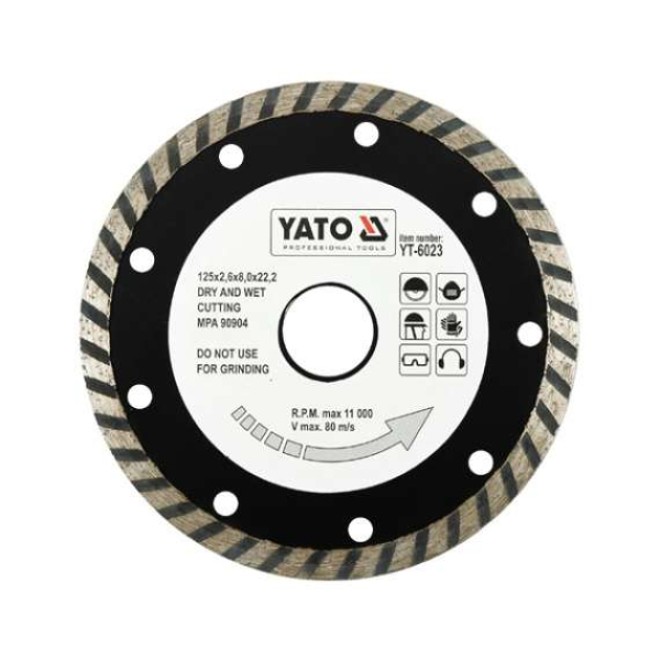Disc Diamantat Turbo 125 mm Yato YT-6023