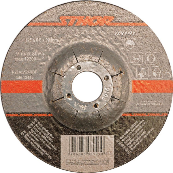 Disc Slefuit Metale 115X6X22.2mm Sthor Sthor 8190