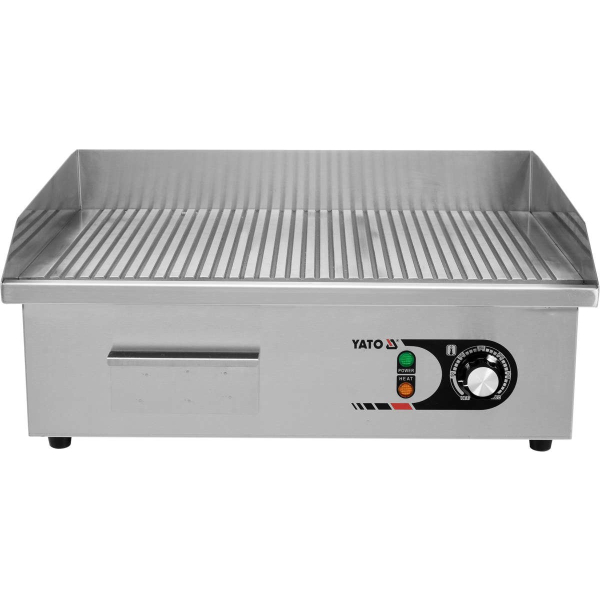 Electric Griddle Full Ribbed 550mm Yato YG-04587