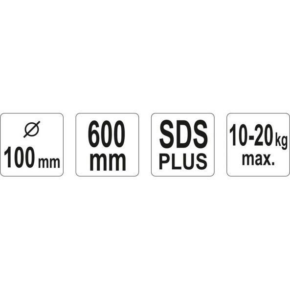 Malaxor Sds+ 100X600mm Yato YT-5501