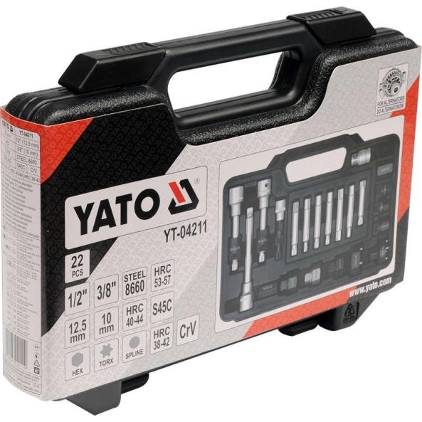 Set Chei Combinate 22 Buc ptalternator Yato YT-04211