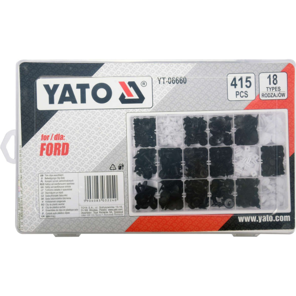 Set Clipsuri Tapiterie Ford 415 Buc Yato YT-06660