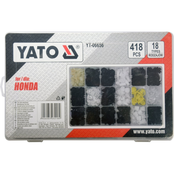 Set Clipsuri Tapiterie Honda 418 Buc Yato YT-06656