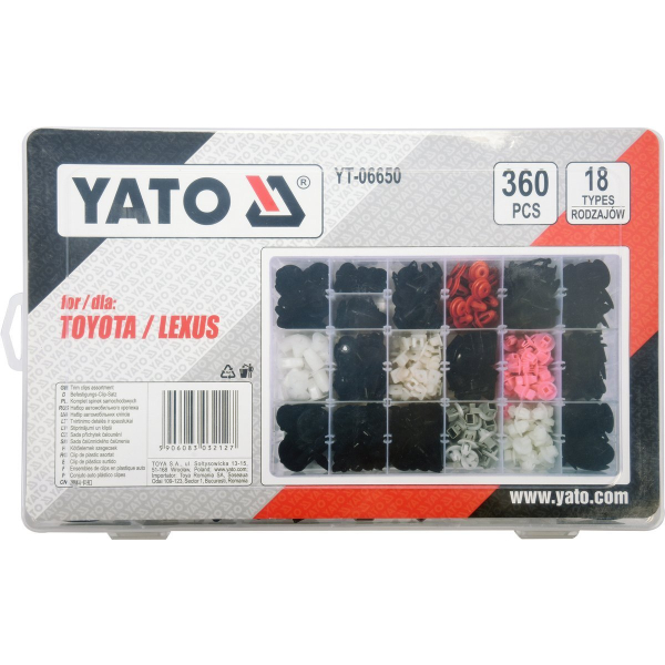 Set Clipsuri Tapiterie Toyota/Lexus 360B Yato YT-06650