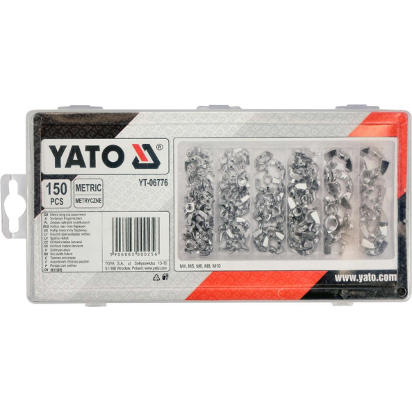 Set Piulite Tip Fluture, 150 Buc Yato YT-06776