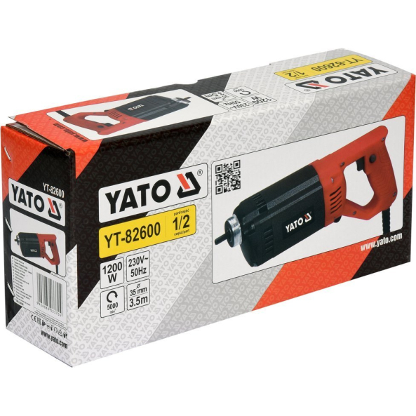 Vibrator Beton, 1200W, 35mm, 3.5mm,3.5M Yato YT-82600